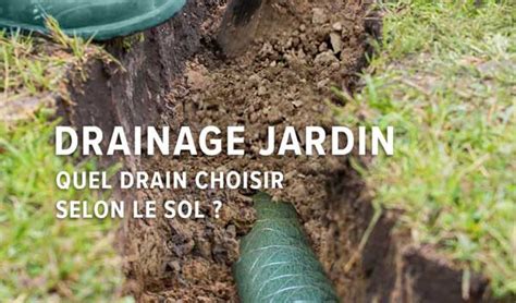 Infographie montrant les différentes techniques de drainage pour un jardin