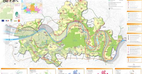 Carte du Parc naturel régional des Boucles de la Seine Normande