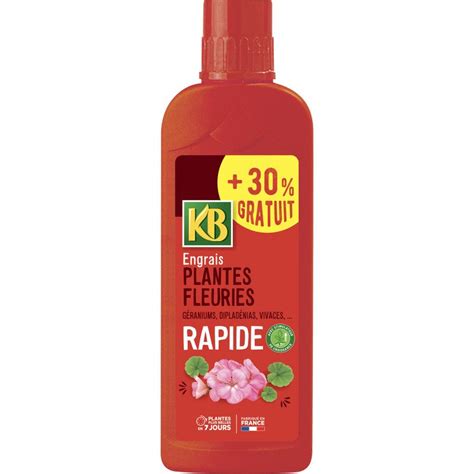 Engrais liquide pour plantes fleuries