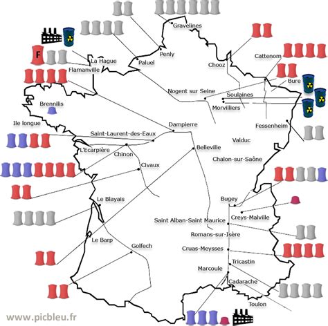 Carte de France avec des points indiquant les emplacements des établissements d'une entreprise