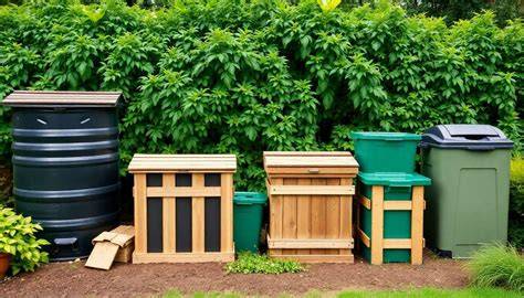 Types de composteurs (plastique, bois, rotatif)