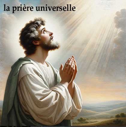 Représentation artistique de la prière et de la foi inébranlable