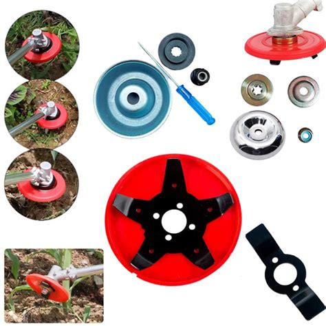 Schéma comparatif des différentes têtes de coupe pour débroussailleuse