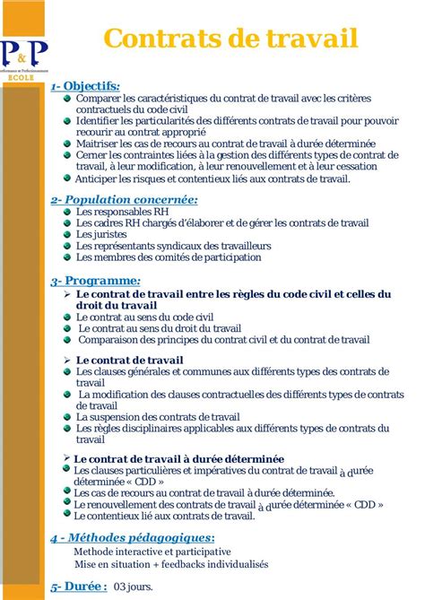 Types de contrats de travail dans le secteur agricole