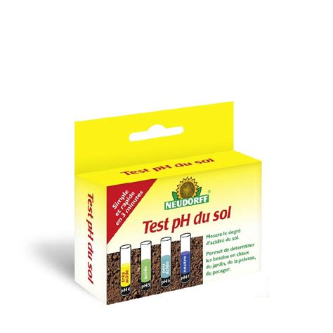 Kit de test pH du sol