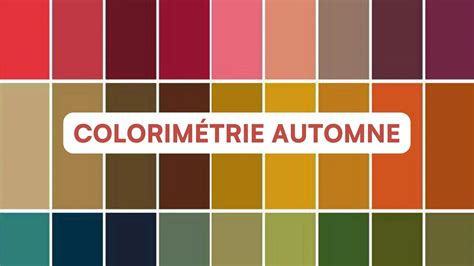 Palette de couleurs automnales avec feuilles rouges, jaunes, oranges et vertes