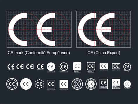 Logo de la certification CE sur un appareil industriel