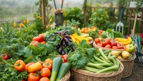 Un jardin fleuri et un potager abondant