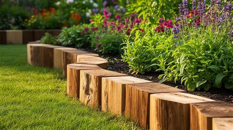 Idées de bordures en bois et en briques