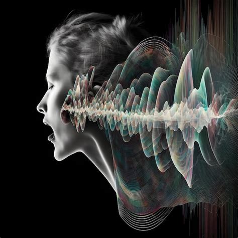 Illustration d'ondes sonores perturbées par des grésillements