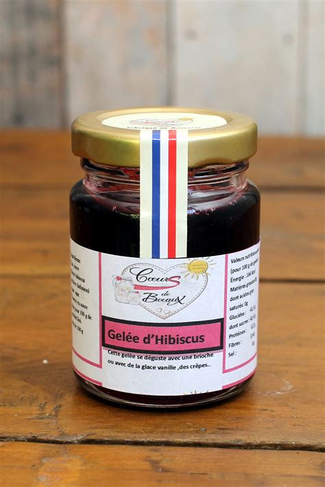 Bocaux de gelée d'hibiscus