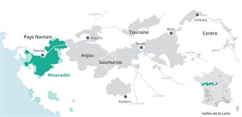 Carte du vignoble du Muscadet