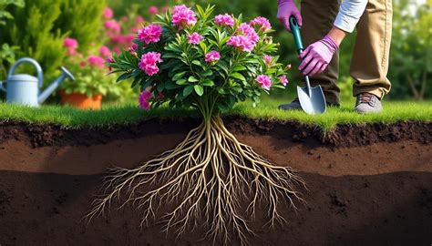 Croissance des racines de rose
