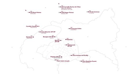 Carte des instituts de formation en France
