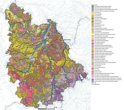 Carte des sols de la Vienne