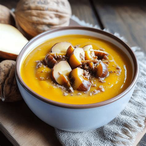 Potage lisse et crémeux dans un blender