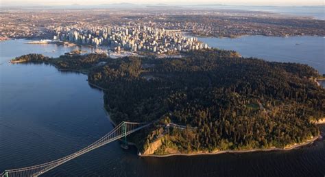 Panorama de Vancouver avec le parc Stanley