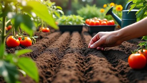 Comparaison de semis de tomates en jardinières, une témoin et une électrocultivée