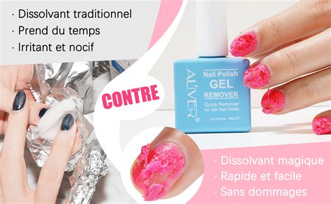 infographie sur la composition idéale d'un dissolvant pour vernis à ongles