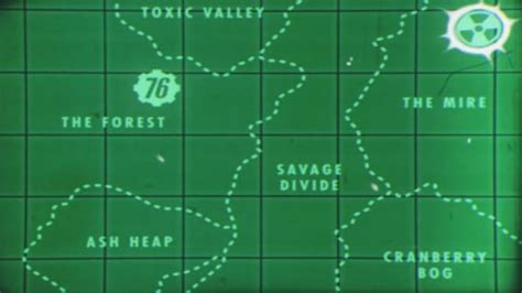 Carte des régions de Fallout 76