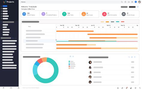 Interface de gestion de profil d'entreprise en ligne