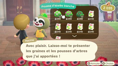 Racine (Leif) dans Animal Crossing New Horizons