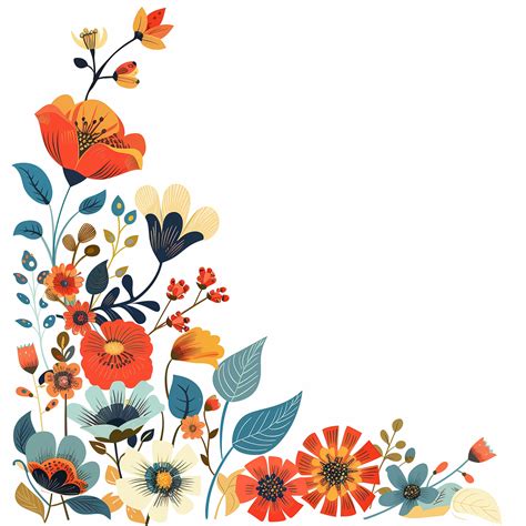Exemple de bordure murale florale