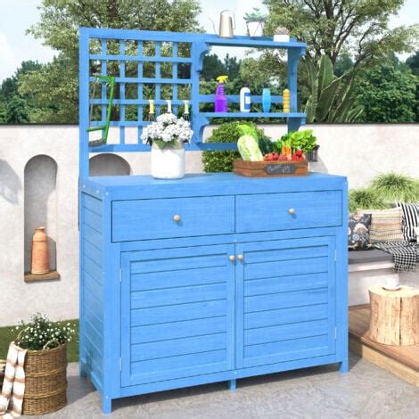 commode de jardin avec plateau