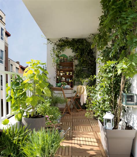 aménagement d'un petit balcon avec des géraniums