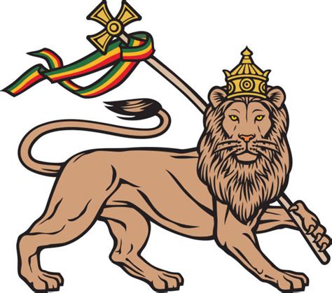 symbole du lion de juda et couleurs panafricaines