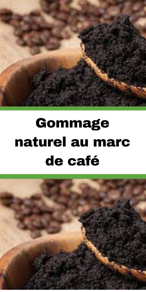 Application d'un gommage au marc de café