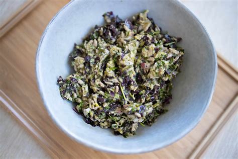 Préparation d'un tartare d'algues