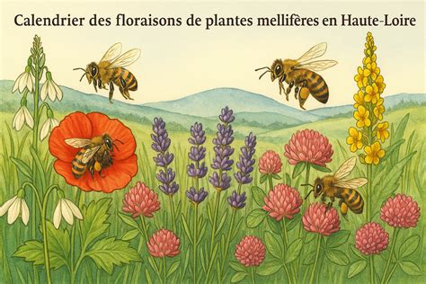Calendrier des floraisons mellifères de février à novembre