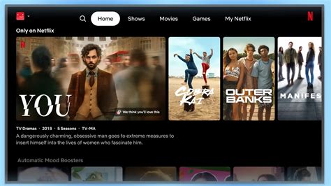 illustration de la plateforme Netflix avec des recommandations personnalisées