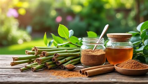 Ingrédients pour hormones de bouturage naturelles (saule, lentilles, miel)