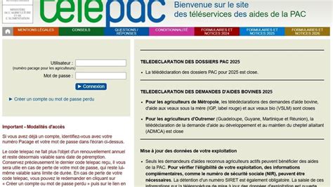 Interface de connexion au portail Telepac