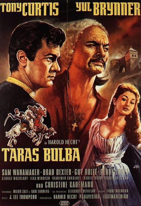 Affiche du film Taras Bulba de 1962 avec Yul Brynner et Tony Curtis