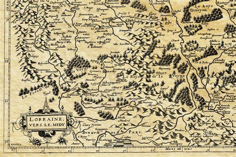 Carte ancienne de la Lorraine
