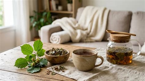 Infusion de feuilles de noisetier