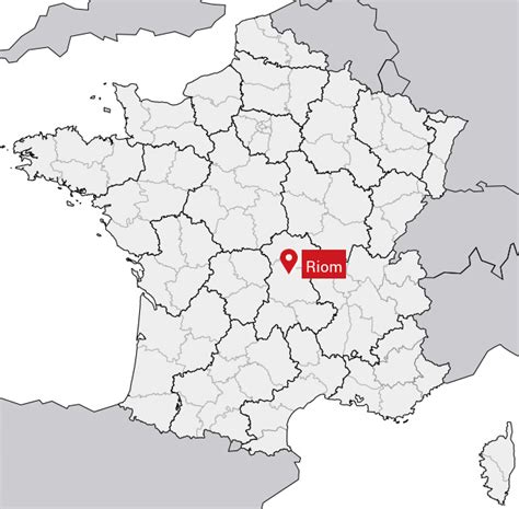 Carte de la généralité de Riom