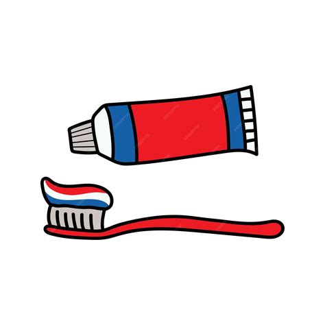 Dessin d'une brosse à dents géante et de dents saines