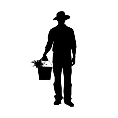 Logo d'une agence d'intérim et silhouette d'un jardinier