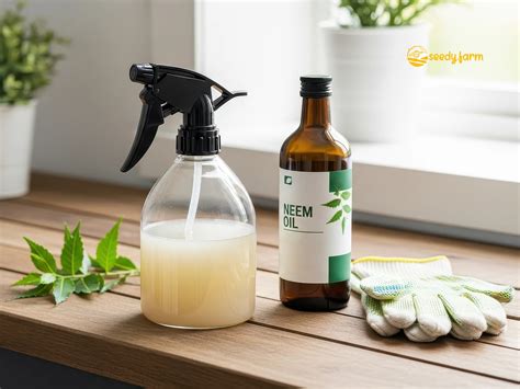 bouteille d'huile de neem pour jardinage
