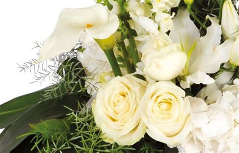 Composition florale de roses blanches et roses tendres avec du bois tortueux et du lierre