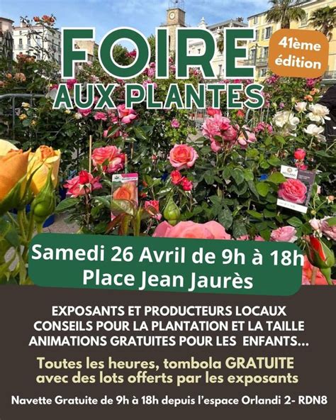 Illustration d'une foire aux plantes animée