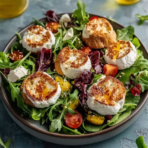 Salade de chèvre chaud au mesclun, plat emblématique de Chez Panisse
