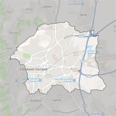 Plan de l'Allée des Pruniers 63100 Clermont-Ferrand