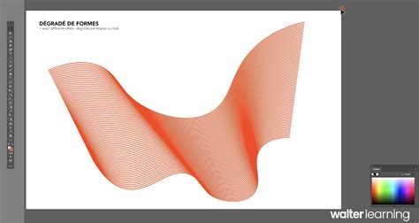 Interface de sélection des couleurs de contour dans Illustrator