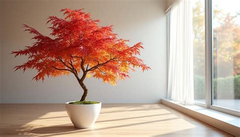 différence visuelle entre un érable du japon (extérieur) et un ficus (intérieur)