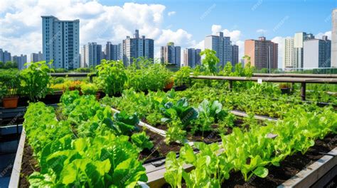 Image d'un potager urbain sur toit